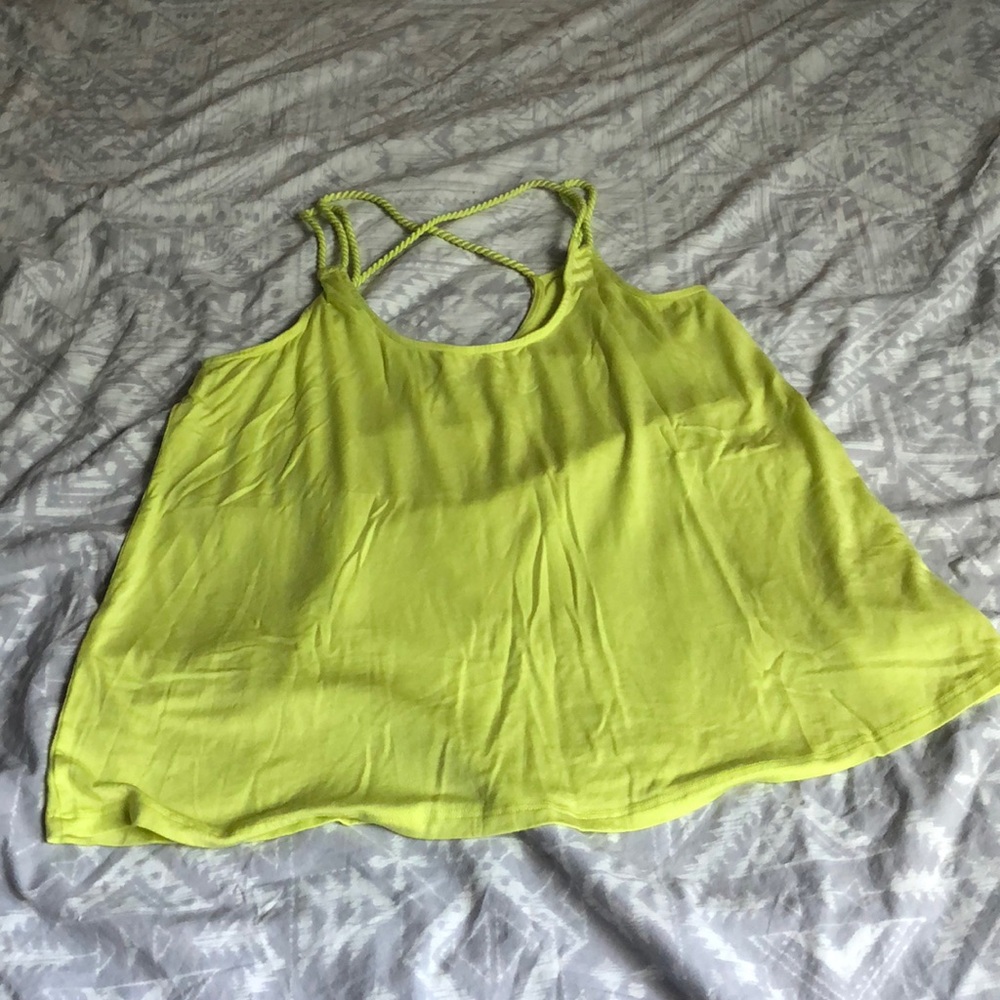 Neon lime green/yellow Ella Moss tank small